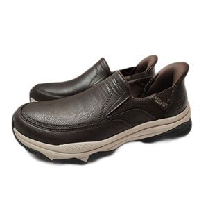 Skechers Swift Fit Izaiah Hands‑Free Slip‑On Shoes Men’s 10 Brown